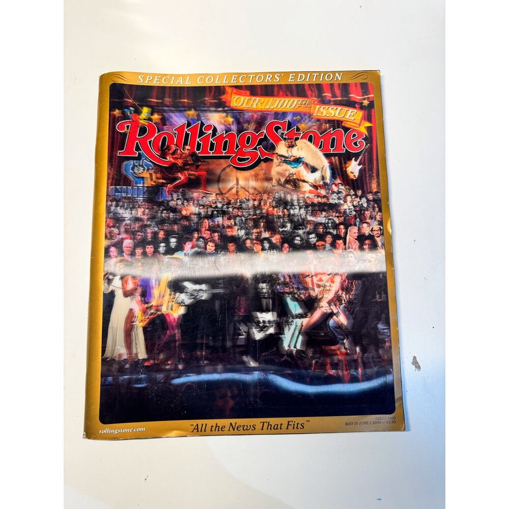 Vintage Rolling Stone Magazine 1000th Issue Collectors Edition Hologram 2006
